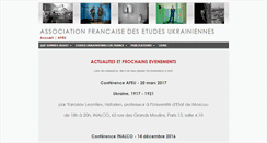 Desktop Screenshot of etudesukrainiennes.fr