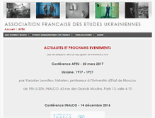 Tablet Screenshot of etudesukrainiennes.fr